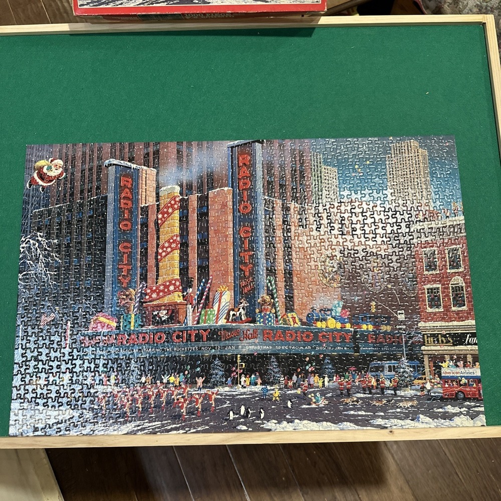 FX Schmid Radio City Music Hall 1000 Piece Puzzle 1994 Vintage‎ Complete